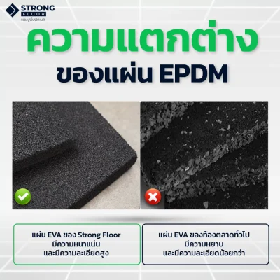 คุณสมบัติแผ่นยางปูพื้น Rubber Tile C-1