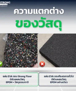 คุณสมบัติแผ่นยางปูพื้น Rubber Tile P-1